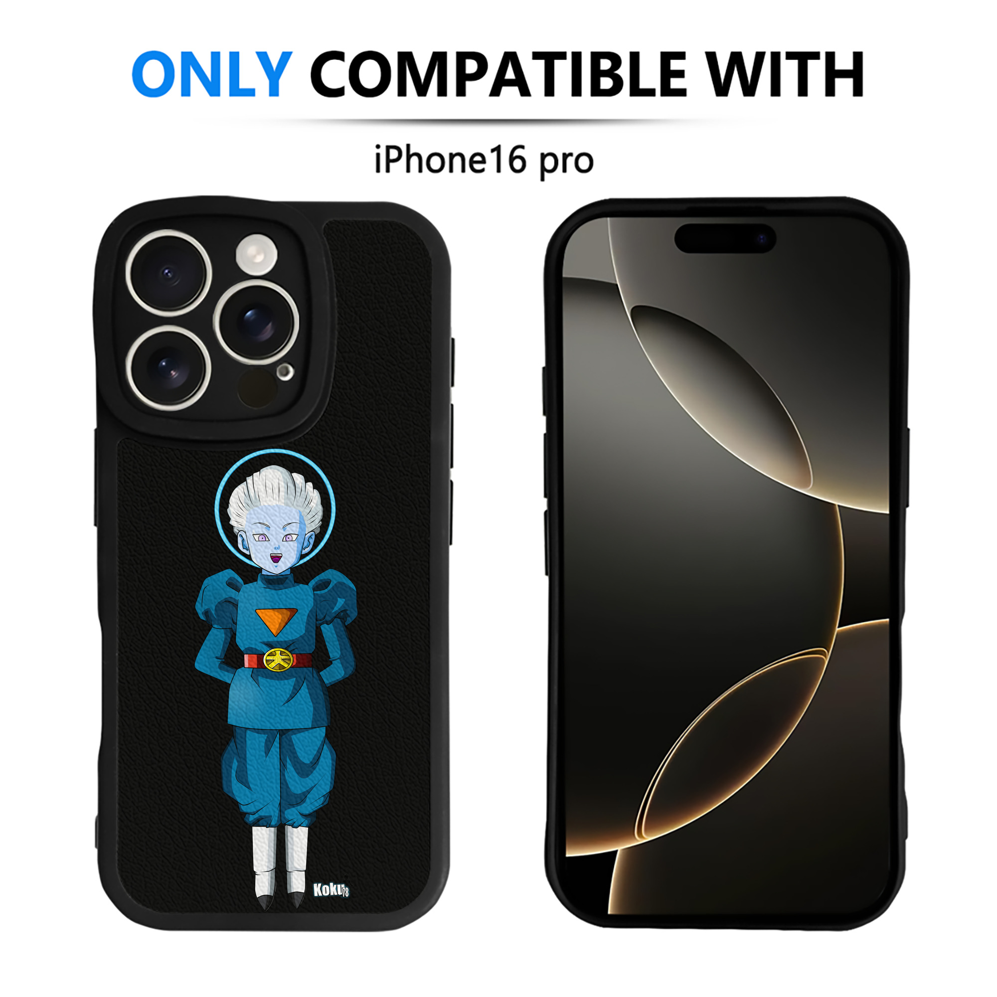 （画像用） ドラゴンボール DRAGON BALL 【iPhone 16シリーズ対応】シリコンスマホケース（レザー調） 材質：シリコン